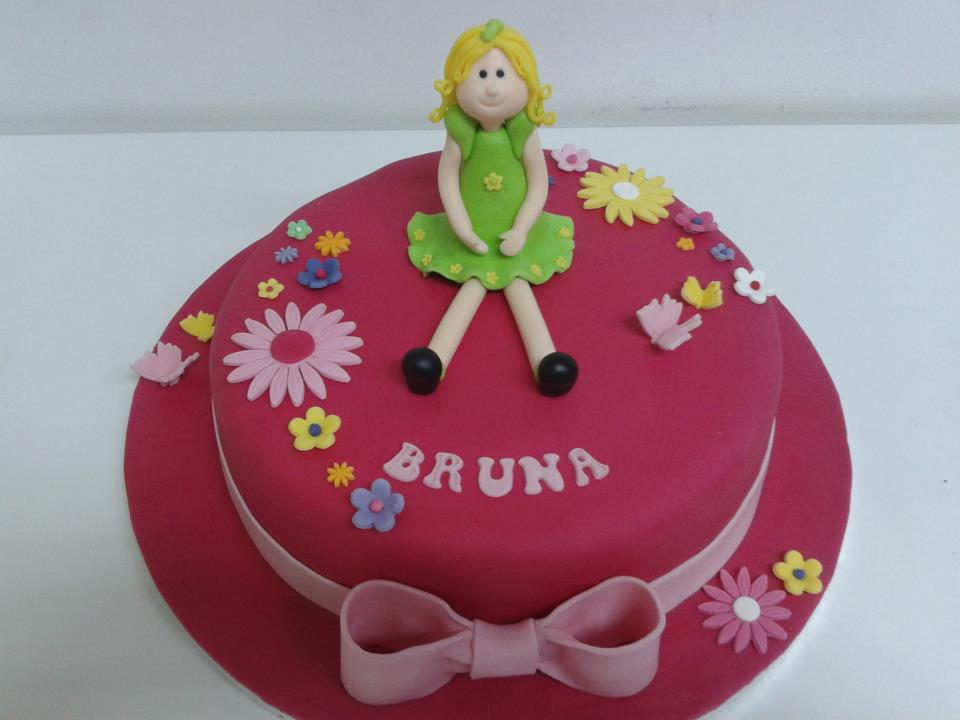 Cake Design - Bolo de Aniversário de Menina