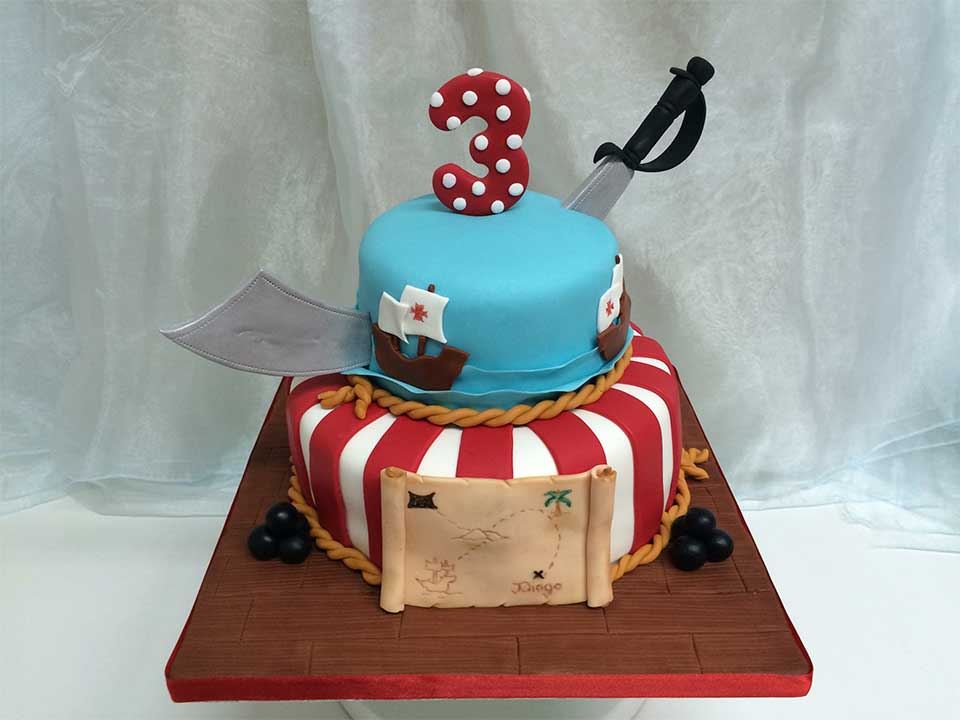 Cake Design - Bolo de Aniversário de Menino