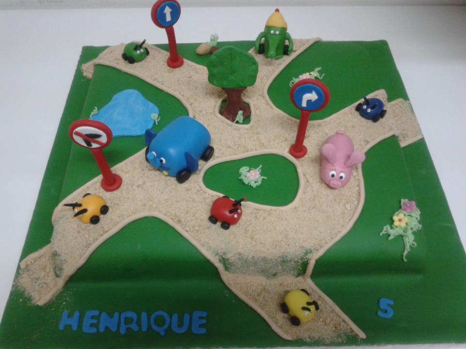 Cake Design - Bolo de Aniversário de Menino