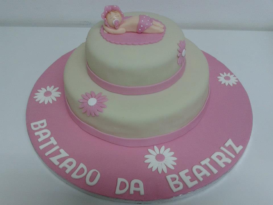 Cake Design - Bolo de Batizado