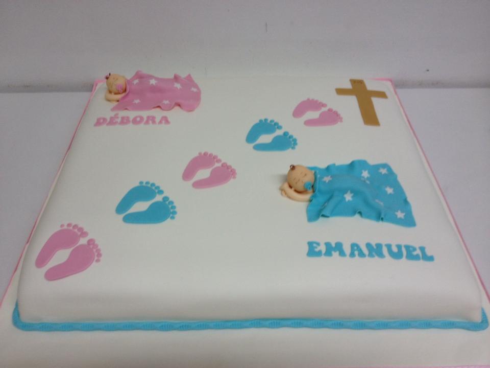 Cake Design - Bolo de Batizado