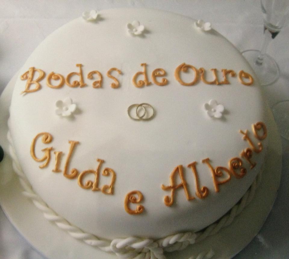 BOLO PARA ANIVERSÁRIO DE 50 ANOS( CASAMENTO TAMBÉM) 